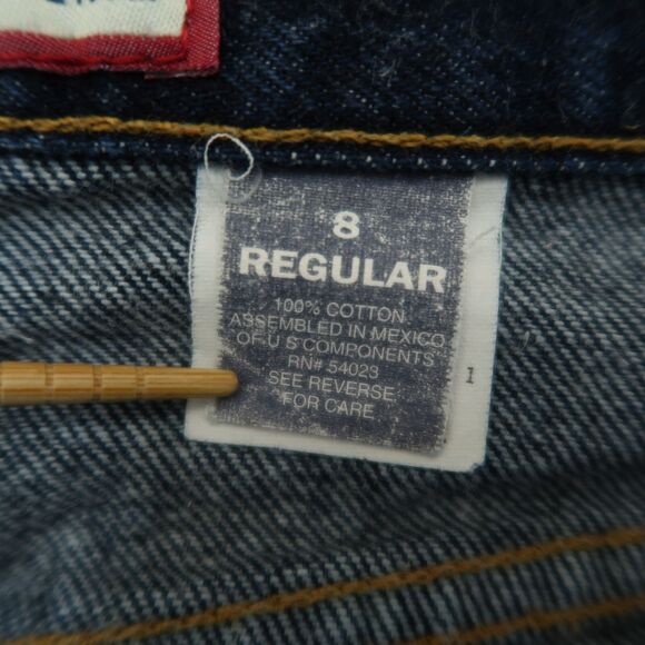 Vintage Old Navy Jeans Womens Size 8 Blue Starlite Mid Rise Straight Button Fly - Picture 8 of 16